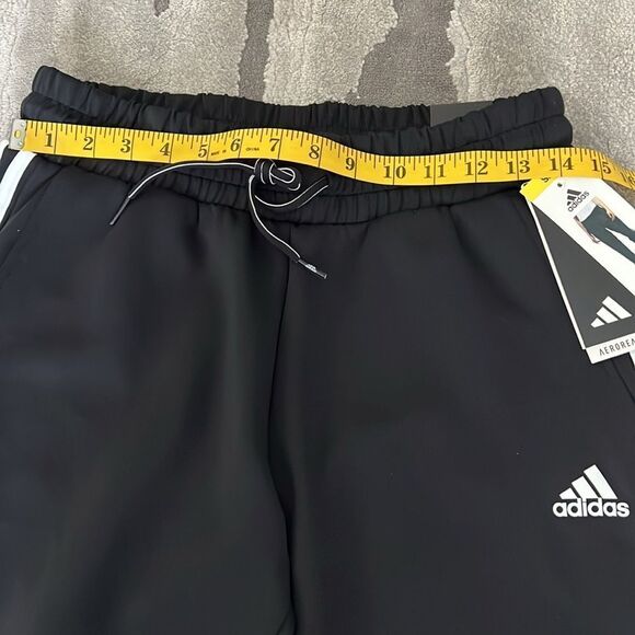 Adidas Women's Pants Joggers Regular Fit Cuff - Picture 9 of 10